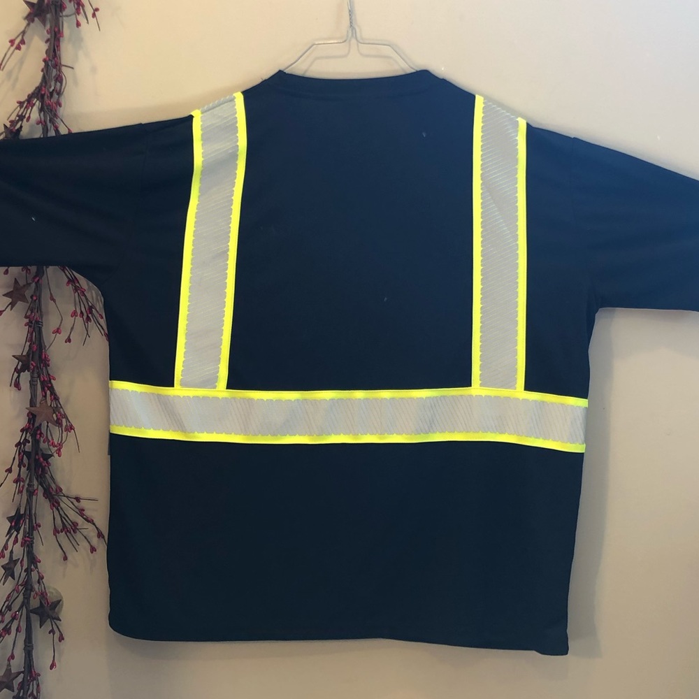Portwest Black High Visibility Safety Shirt